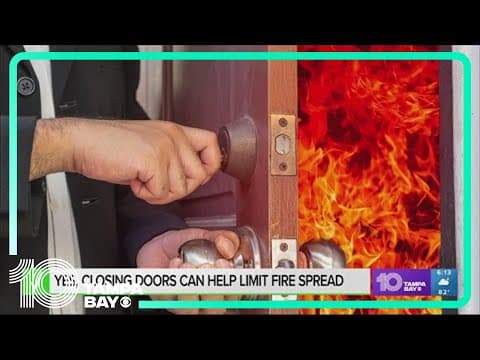 Yes, closing doors can help slow a fire from spreading and limit damage