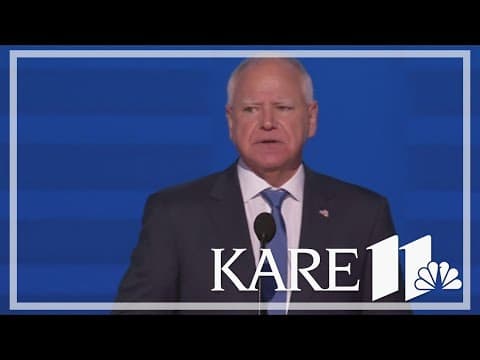 Walz speaks about his rise in politics