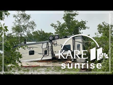 Powerful storms wreak havoc on lake country in north central Minnesota