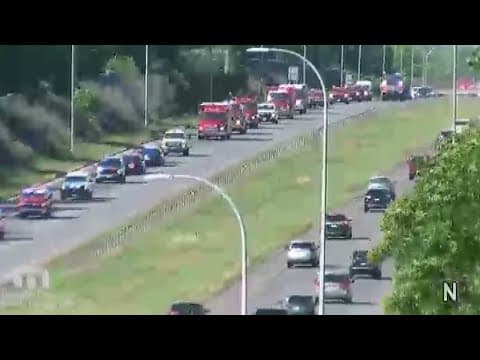 Procession held for longtime Belle Plaine firefighter killed
