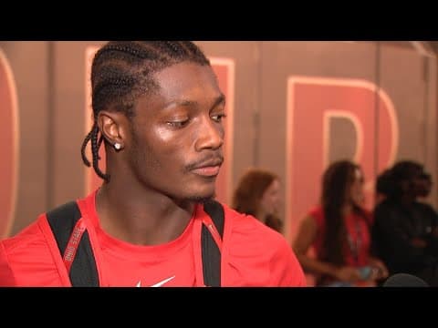 Carnell Tate postgame interview | Ohio State vs. Ohio University