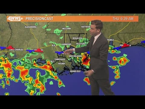 New Orleans Weather: Rounds of heavy rain Wednesday & Thursday