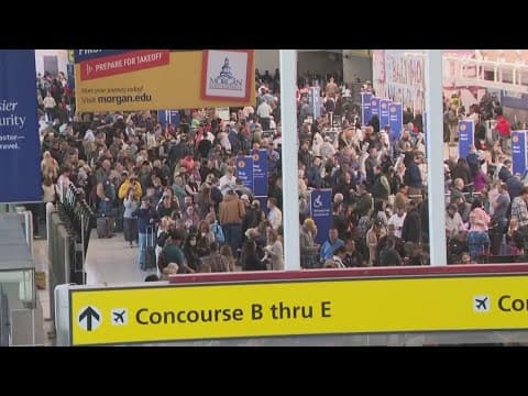 Down power line knocked electricity at BWI Airport