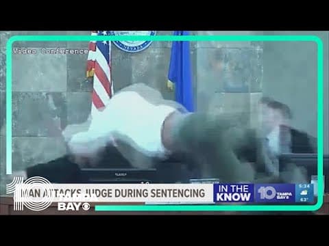 Man attacks judge in Las Vegas courtroom