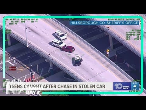 2 teens arrested after leading deputies on high-speed chase in Hillsborough County