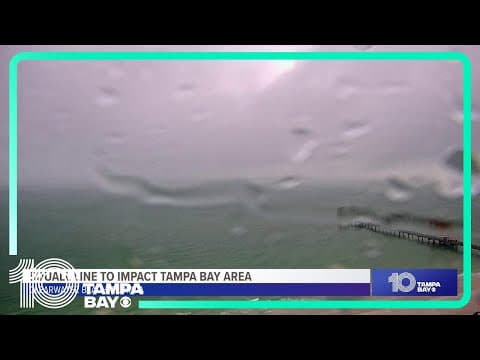 Squall line to impact Tampa Bay area