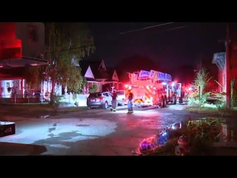 Indianapolis Fire Department fights house fire on Indy's west side