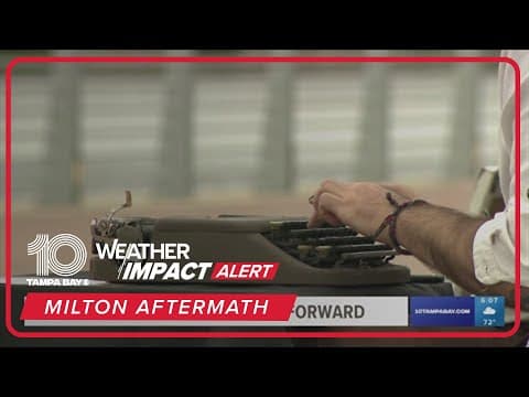 Writer makes poems for Tampa Bay area residents pushing forward after Hurricane Milton