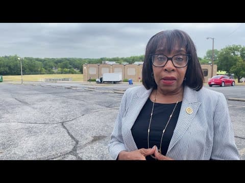 Dallas City Council Member Carolyn King Arnold speaks on the Thursday shooting death