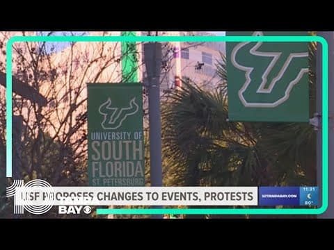 USF proposes changes to campus protests, events