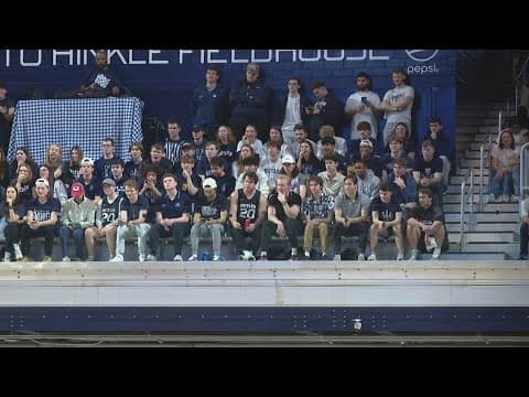 Butler fans 'checker' Hinkle Fieldhouse