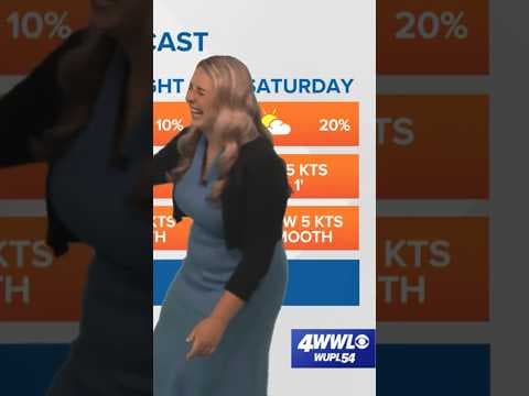 Ouch! Anchors lose it on air after meteorologist bangs head on wall #weather