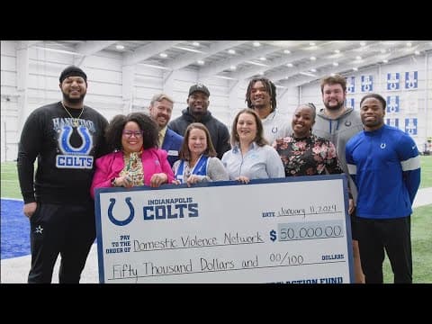 Indianapolis Colts make major donation to tackle domestic violence