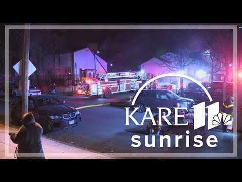 Minneapolis fire crews evacuate residents from burning home