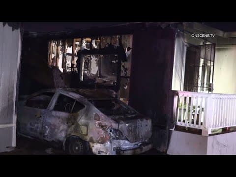 Woman's ex-boyfriend arrested for setting her car and  home ablaze after domestic dispute