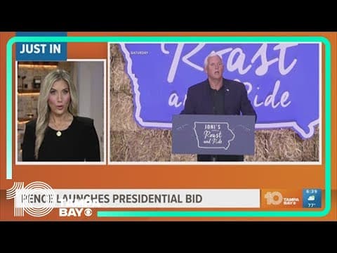 Former Vice President formally launches 2024 presidential bid