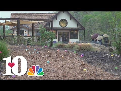Ancient Lore Village place over 2,000 eggs for Saturday Easter egg hunt