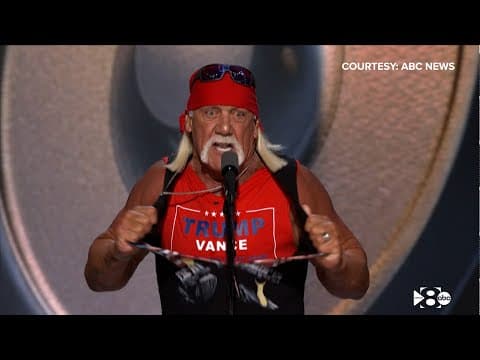 Hulk Hogan gives speech at 2024 RNC