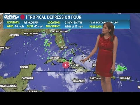 TD 4 forms, could become hurricane by expected Florida landfall