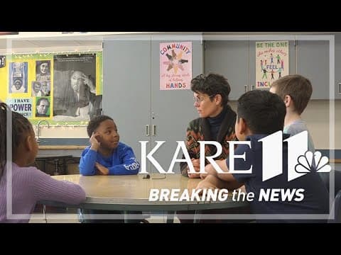 Northport Elementary students talk with Jana about Black History Month