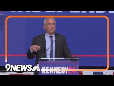Robert F. Kennedy Jr. holding campaign rally in Colorado Sunday