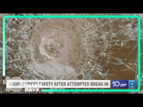 Tampa couple urges safety after reporting attempted break-in