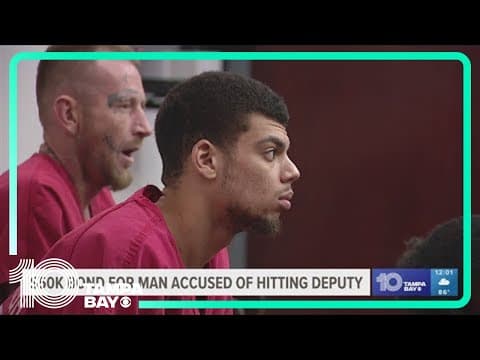 $50K bond granted for man accused of hitting Hillsborough deputy