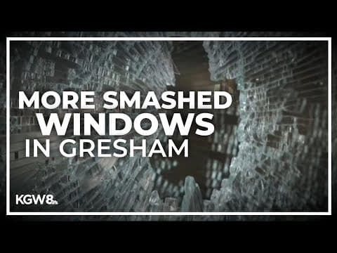 Gresham rock thrower strikes again, shattering windows of 2 businesses in Gresham