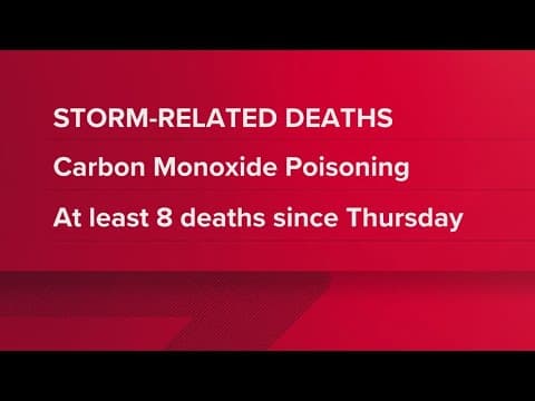Houston, Texas storm deaths: 1 dies as a result of carbon monoxide poisoning, 8 total deaths