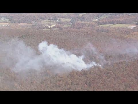 Brush fire contained in Frederick County, MD