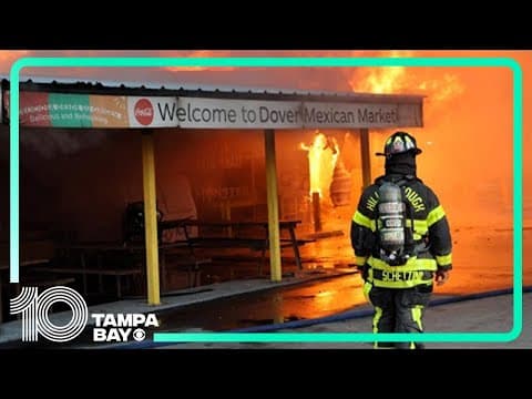 Fire at store leaves 1 dead in Hillsborough County, crews say