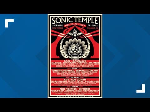 Lineup announced for Sonic Temple in Columbus; Foo Fighters, Tool, KISS among headliners