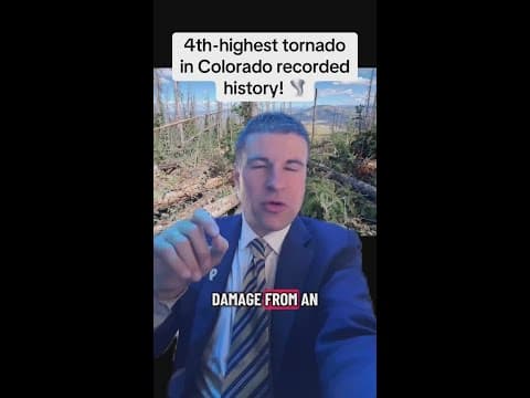 4th-highest tornado in Colorado recorded history! 🌪️