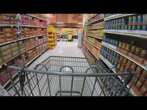 Shoppers react to tariffs and what they'll mean to prices at the grocery store