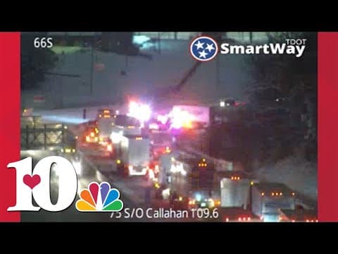 We're tracking snow and traffic conditions as several crashes impact interstate drivers