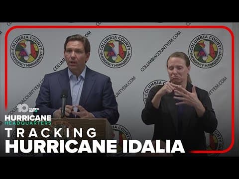 Gov. DeSantis says those in the path of Idalia should expect to lose power