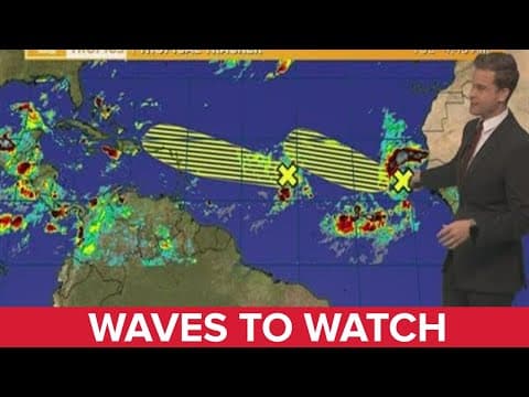 Tuesday Morning Tropical Update: Watching 2 areas in the Atlantic