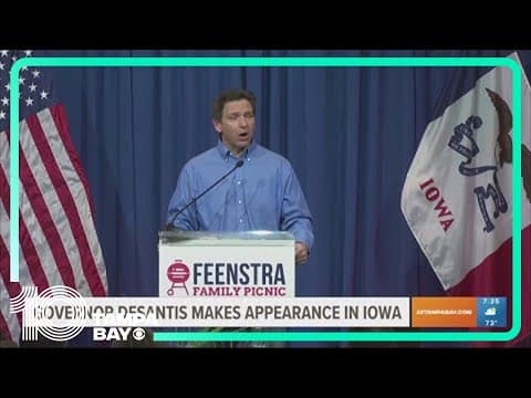 Gov. DeSantis makes appearance in Iowa, warns of 'culture of losing'