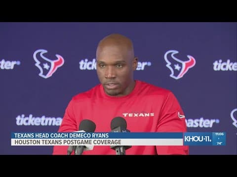 Texans DeMeco Ryans and CJ Stroud discuss Sunday night's loss to Detroit
