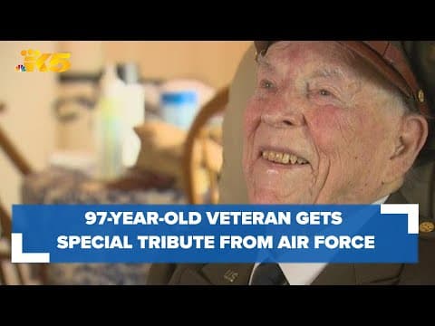 97-year-old Tacoma veteran gets special tribute from the Airforce on Veteran's Day