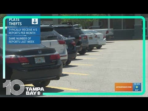 Increase in license plate thefts