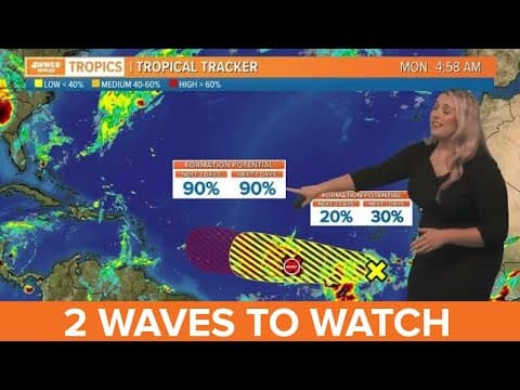 Monday morning tropical update: Tracking 2 waves, Invest 92 development possible