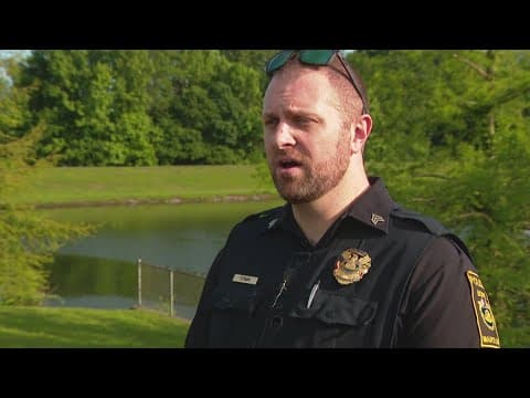 Bowie officer jumps into action to rescue teen, dog from drowning