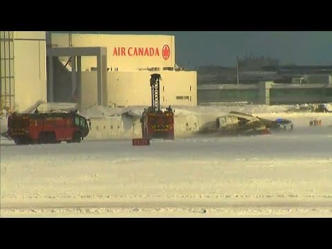 BREAKING: Delta Airlines flight crashes at Toronto Pearson Airport