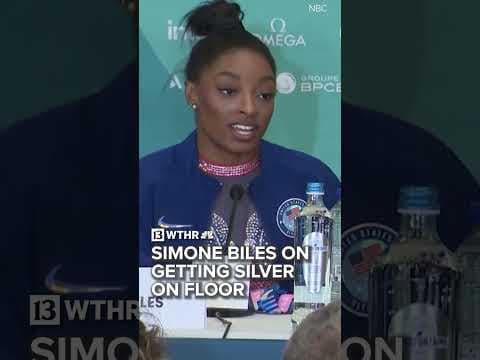 "Not my best performances" | Simone Biles on getting silver on floor at 2024 Olympics | Via: NBC