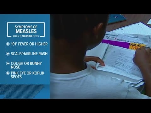 Two more measles cases reported in Texas after last week's cases diagnosed in Houston