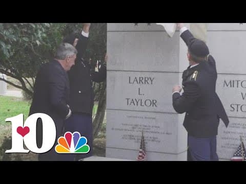 Medal of Honor recipient added to memorial in downtown Knoxville