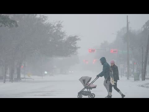 Cypress residents enjoy historic snow day