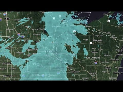 WATCH: Snow falling in eastern Minnesota