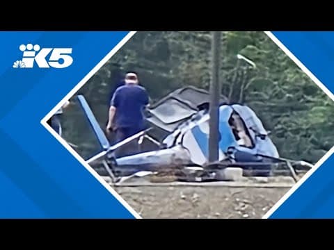 Two people hurt in helicopter crash in Skagit Co.